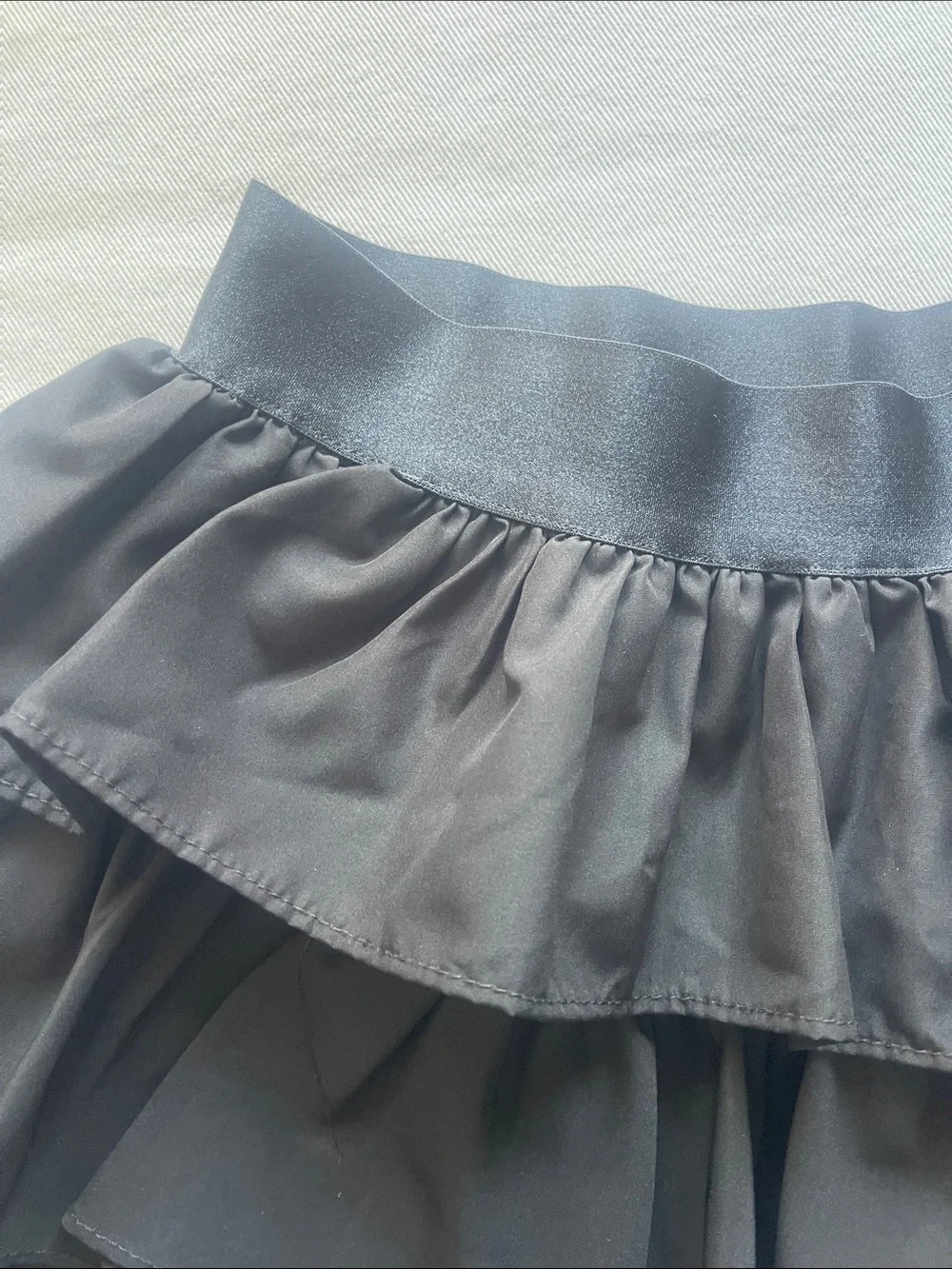 Ralph Lauren Girls Size 8 Navy Blue Navy Layered Ruffle Skirt